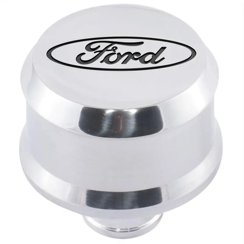 Ford Racing Slant Edge Breather - Polished 1
