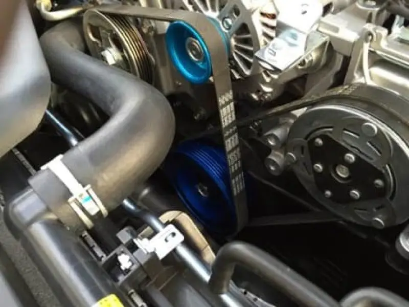 Cusco Subaru Sti Ej20 / Ej25 Light Weight Aluminum Pulley Set - Blue 1
