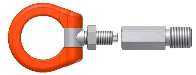 Cusco Tow Hook Swivel Joint Rear Nissan Fairlady Z/370 Z 1