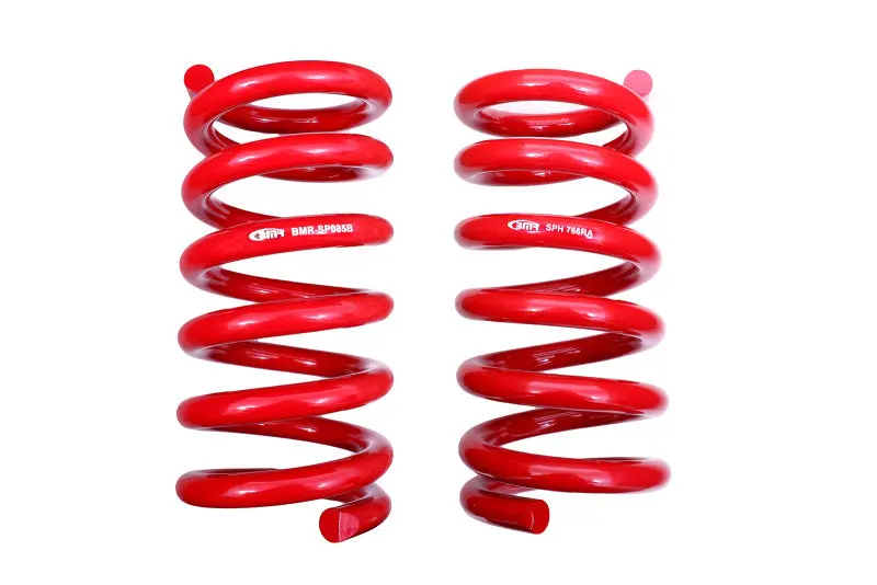 Bmr 18-20 S550 Mustang Gt Magneride/15-20 Gt350 Lowering Spring Set Of Rear Only - Red 1