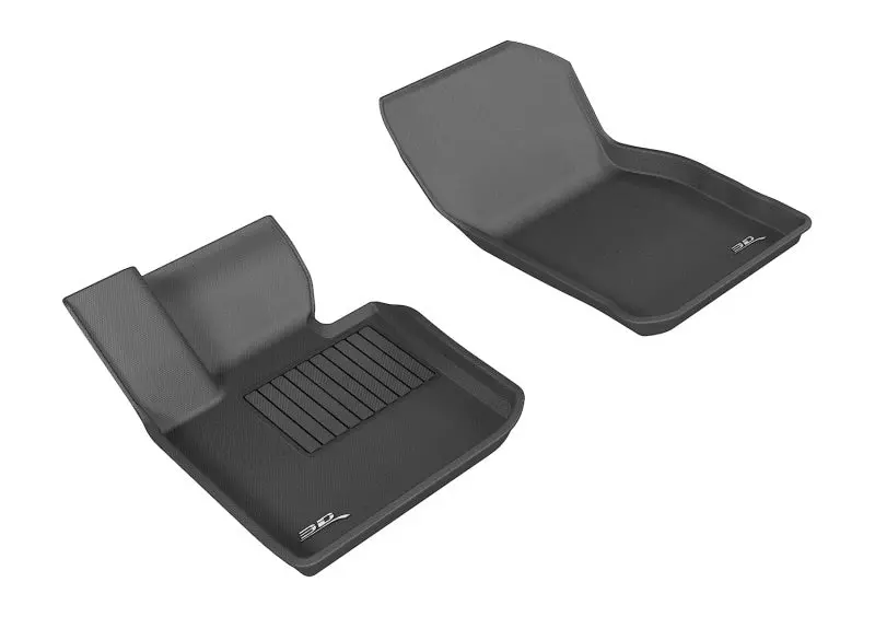 3D Maxpider 2014-2019 Mini Hardtop 2-Door/Convertible Kagu 1St Row Floormat - Black 1
