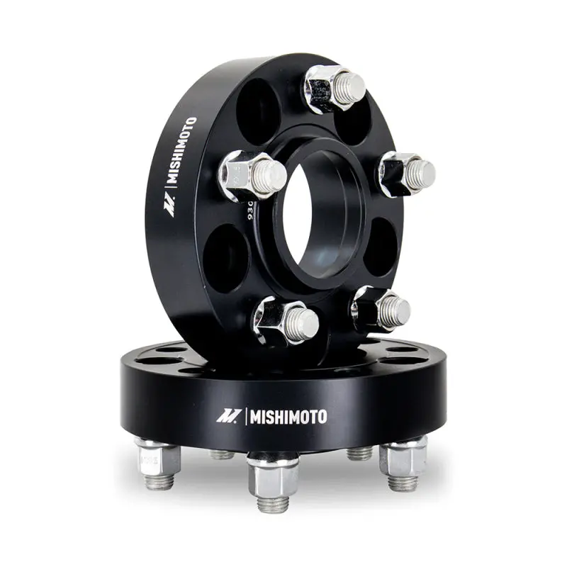 Mishimoto Mishimoto Wheel Spacers 5X114.3 64.1 Cb M14x1.5 25Mm Bk 1