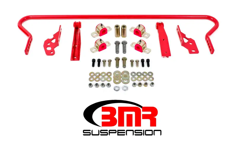 Bmr 11-14 S197 Mustang Rear Hollow 25Mm Adj. Sway Bar Kit W/ Bushings - Red 1