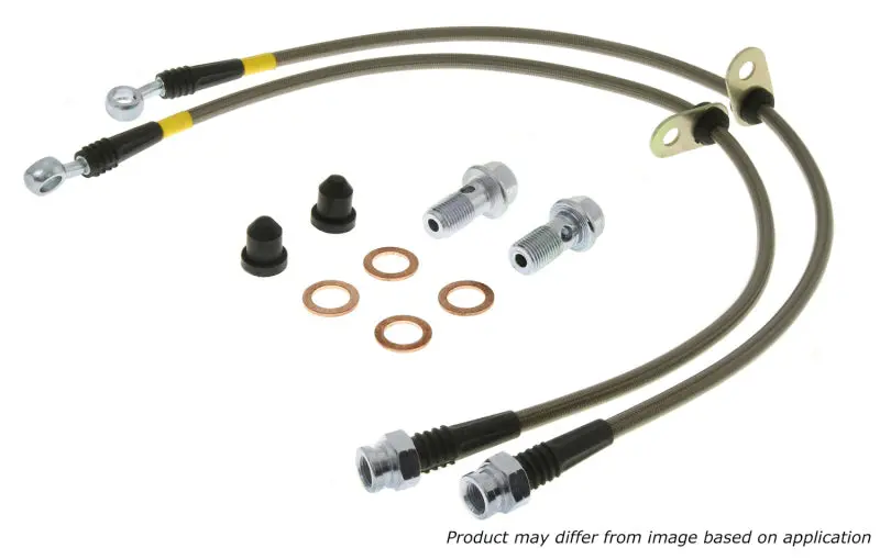 Stoptech 04-06 Mini & Mini S Rear Stainless Steel Brake Line Kit 1