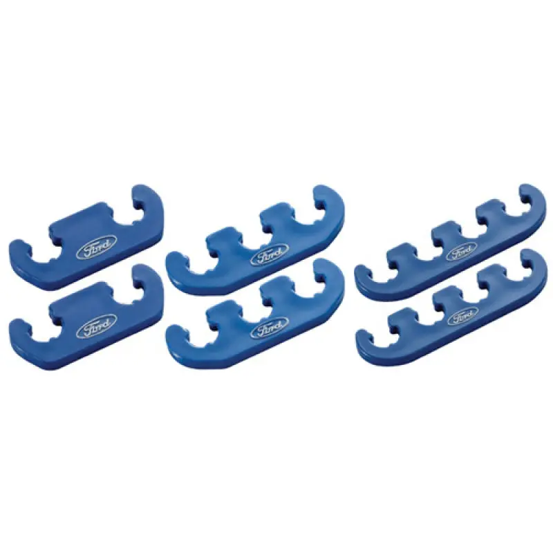Ford Racing Wire Dividers 4 To 3 To 2 - Blue W/ White Ford Logo 1