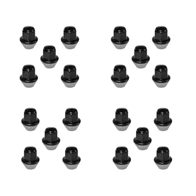 Ford Racing M12 X 1.5 Black Lug Nut - Set Of 20 1