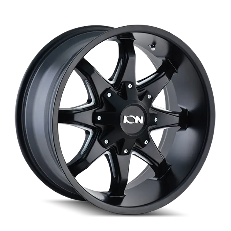 Ion Type 181 20X9 / 8X180 Bp / 18Mm Offset / 124.1Mm Hub Satin Black Wheel 1