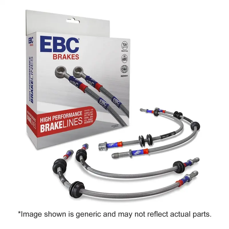 Ebc 12-14 Volkswagen Golf R Mk6 2.0T Stainless Steel Brake Line Kit 2