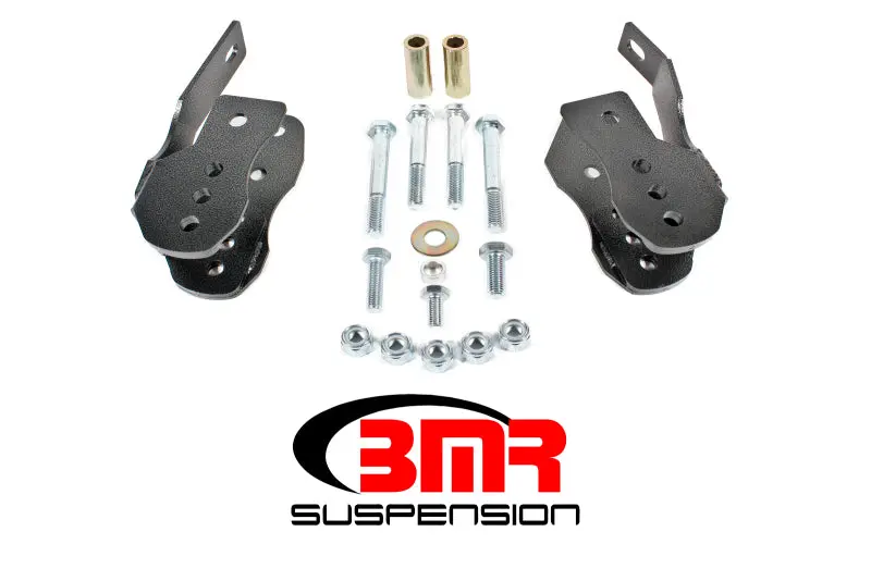 Bmr 05-14 S197 Mustang Bolt-On Control Arm Relocation Brackets - Black Hammertone 1