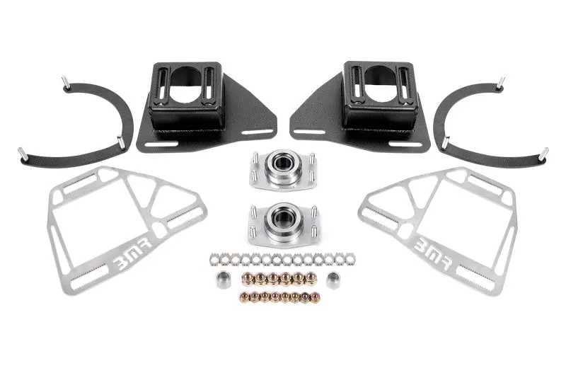 Bmr Suspension 82-92 Chevy Camaro Caster/Camber Plates W/ Lockout Plates - Black Hammertone 1