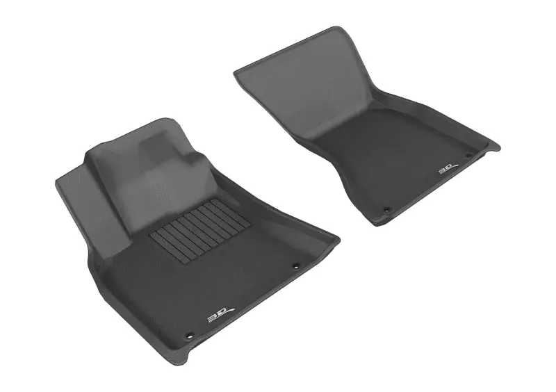 3D Maxpider 2014-2019 Porsche Macan Kagu 1St Row Floormat - Black 1