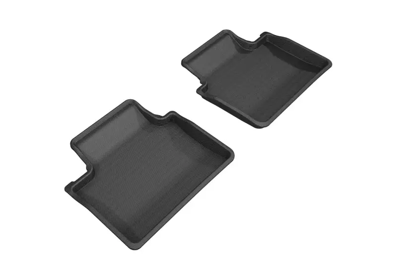 3D Maxpider 2017-2019 Porsche Panamera Kagu 2Nd Row Floormats - Black 1