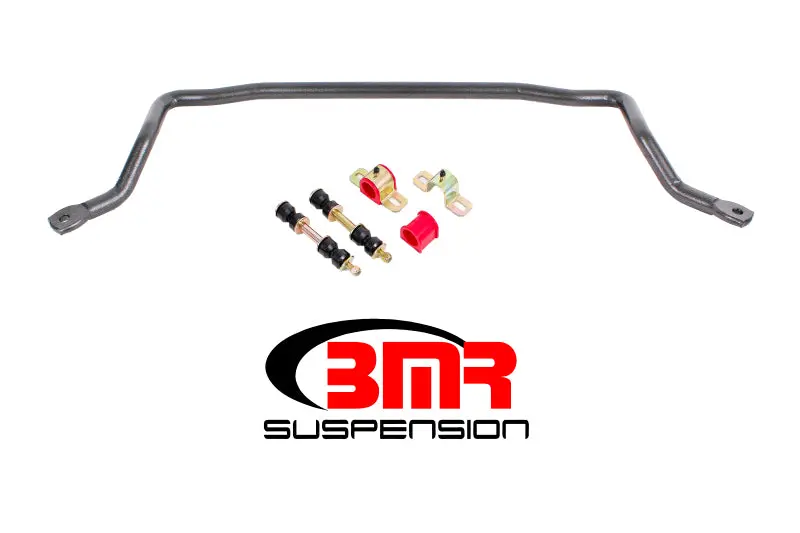 Bmr 78-87 G-Body Front Solid 1.25In Sway Bar Kit W/ Bushings - Black Hammertone 1