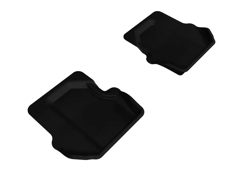 3D Maxpider 2005-2012 Porsche 911 997 Kagu 2Nd Row Floormats - Black 1