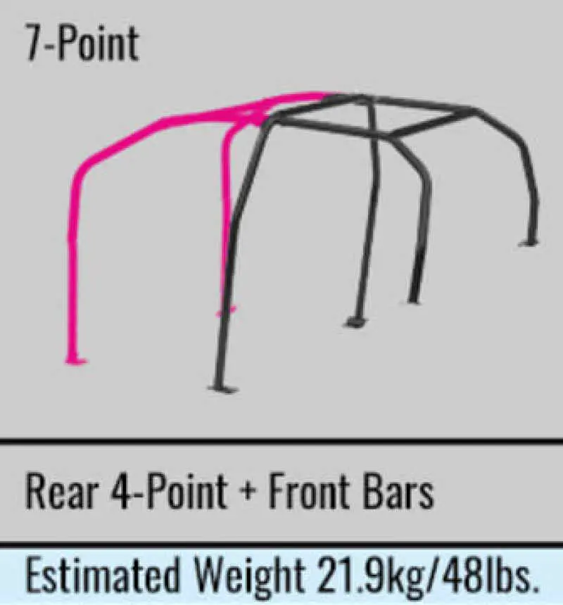 Cusco Chromoly Roll Cage 7-Point 4/5-Passenger Through Dash Mitsubishi Evo 10 Cz4a (S/O / No Cancel) 1
