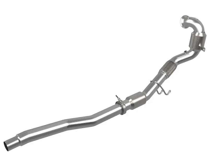 Afe Power Twisted Steel Down Pipe 3In 304 Stainless Steel W/ Cat 15-18 Vw Golf R Mkvii L4-2.0L (T) 1