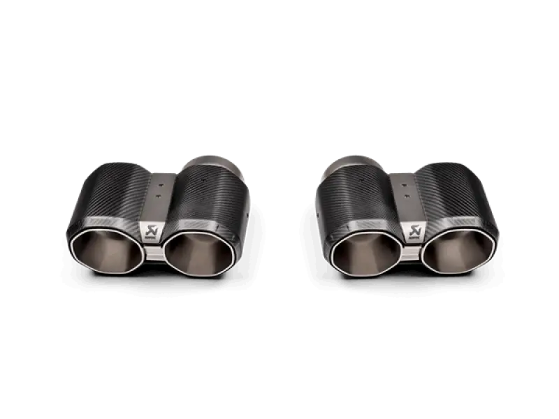 Akrapovic 2021+ Bmw G87 M2, G80 M3 & G82 M4 Octagonal Carbon Design Tail Pipe Set 1