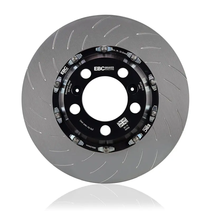 Ebc Racing 2009+ Audi R8 5.2L 2 Piece Floating Conversion Sg Racing Front Rotors 1
