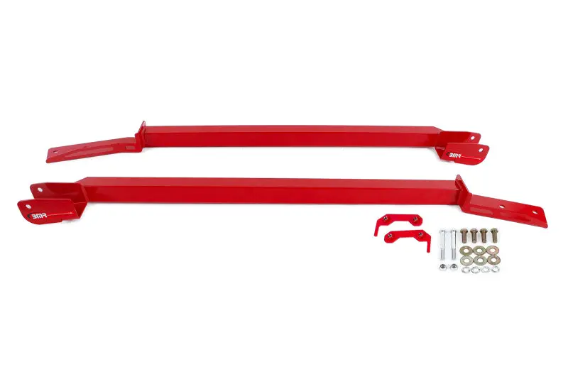 Bmr 93-02 F-Body Non-Convertible Bolt-On Boxed Subframe Connectors - Red 1