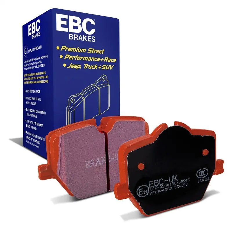 Ebc 2019+ Toyota Gr Supra (W/13.6In Rear Rotor) Redstuff Rear Brake Pads 1