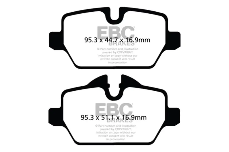 Ebc 10+ Mini Countryman 1.6 Cooper Yellowstuff Rear Brake Pads 2