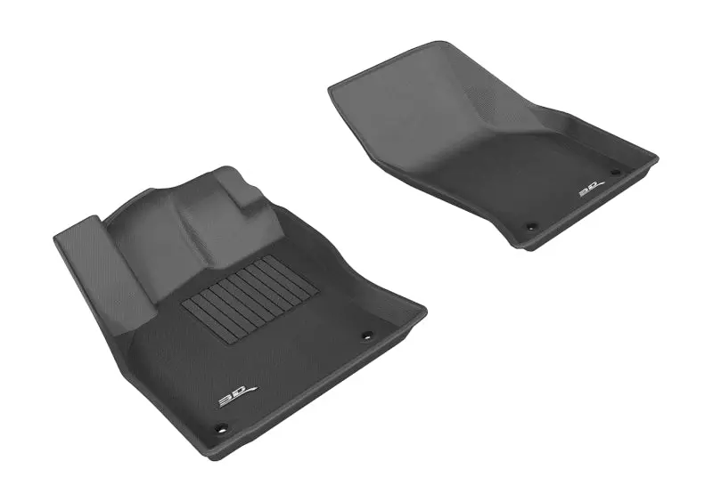 3D Maxpider 2015-2020 Audi A3/A3 Sportback E-Tron/Rs3/S3 Kagu 1St Row Floormat - Black 1