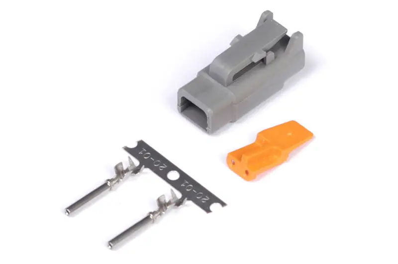Haltech Male Deutsch Dtm-2 Connector 7.5 Amp Plug & Pins 1