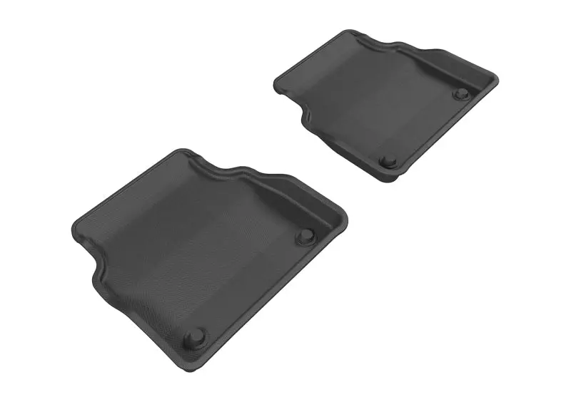 3D Maxpider 2011-2017 Audi A8 Kagu 2Nd Row Floormats - Black 1