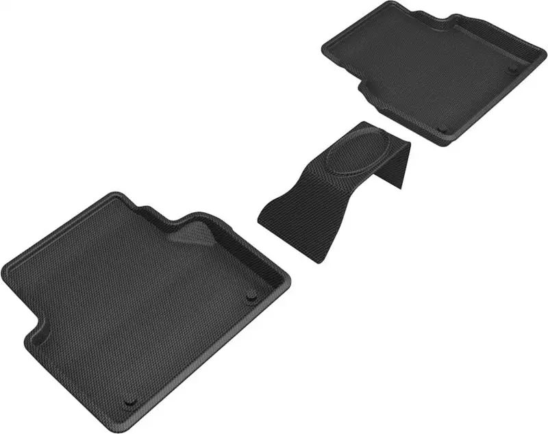 3D Maxpider 19-23 Audi A6/A7 / 21-24 Rs6/Rs7 Kagu 2Nd Row Floormats - Black 1