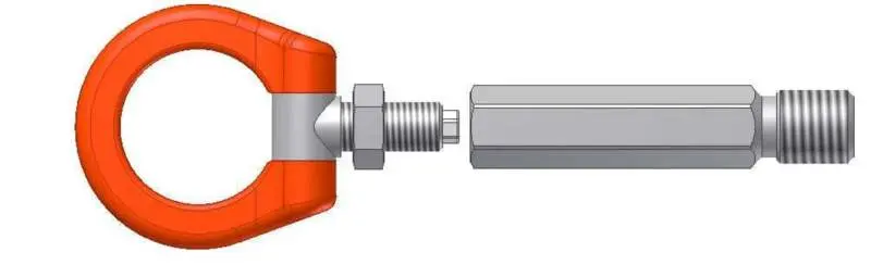 Cusco Tow Hook Swivel Joint Front Mitsubishi Lancer Evo X (Not Compatible With Usdm Vechicles) 1
