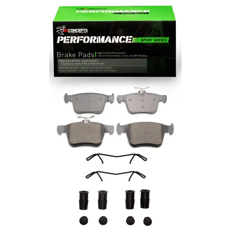 R1 2015-2025 Audi A3 Quattro Rear R1 Performance Sport Pads & Hardware Kit 1