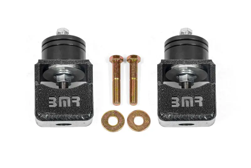 Bmr Chevy Ss And Pontiac G8 Motor Mount Kit (Solid Bushings) Black Hammertone 1