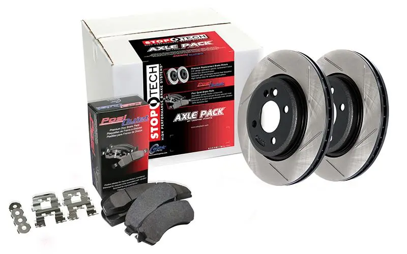 Street Axle Pack Drilled & Slotted, Rear 1