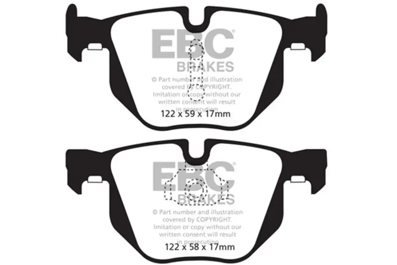 Ebc 10-14 Bmw X5 3.0 Turbo (35) Greenstuff Rear Brake Pads 2