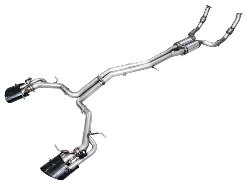 Awe Tuning 21-23 Audi C8 Rs6/Rs7 Switchpath Cat-Back Exhaust - Diamond Black Tips 1