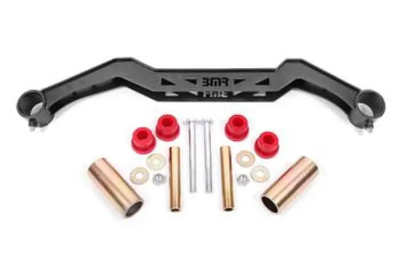 Bmr 79-93 Ford Mustang Transmission Crossmember Th350/Pg/700R4/C4/C6/Aod/4L60 - Black Hammertone 1