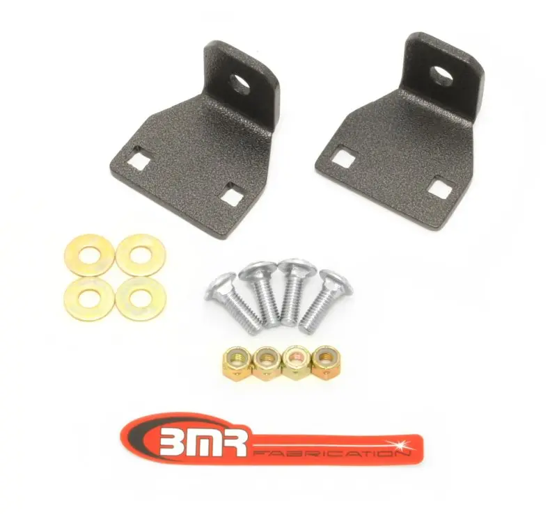Bmr 10-11 5Th Gen Camaro Rear Lower Control Arm End Link Mounting Brace - Black Hammertone 1
