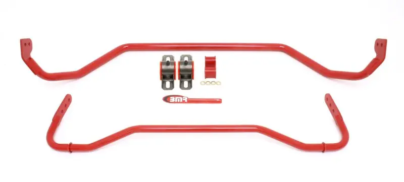 Bmr 08-09 Pontiac G8 Front & Rear Sway Bar Kit W/ Bushings - Red 1