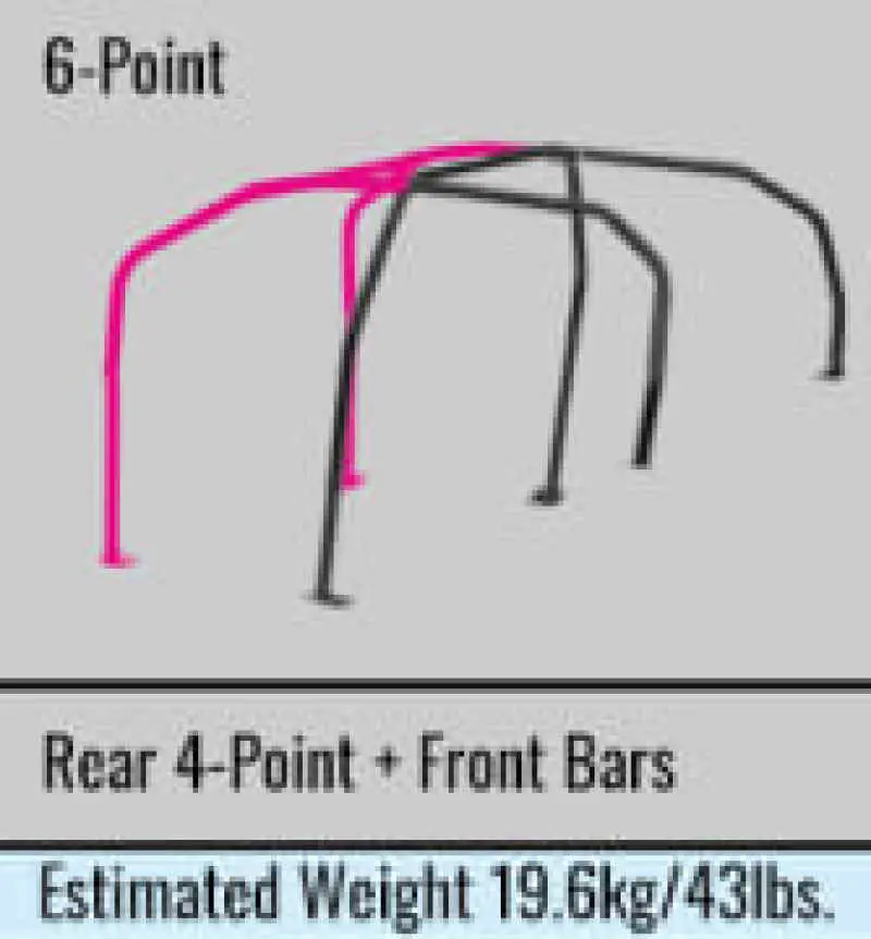 Cusco D1 Chromoly 4/5-Psgr 6-Pt Dash-Thru Roll Cage Subaru Gvb Sti 11-14 (S/O/No Cncl) Cusco Blue 1