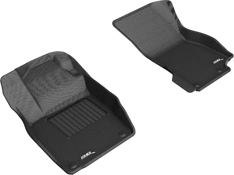 3D Maxpider 2019-2020 Audi A8l Kagu 1St Row Floormat - Black 1