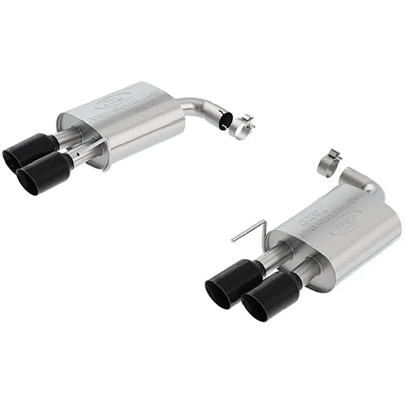 Ford Racing 2018 Mustang Gt 5.0L Extreme Muffler Kit - Black Chrome Tips 1
