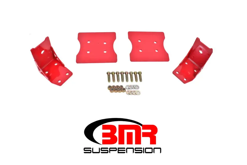 Bmr 79-04 Fox Mustang Lower Torque Box Reinforcement Plates - Red 1