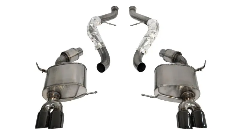Corsa 2008-2012 Bmw M3 E90 Black Sport Cat-Back Exhaust 1