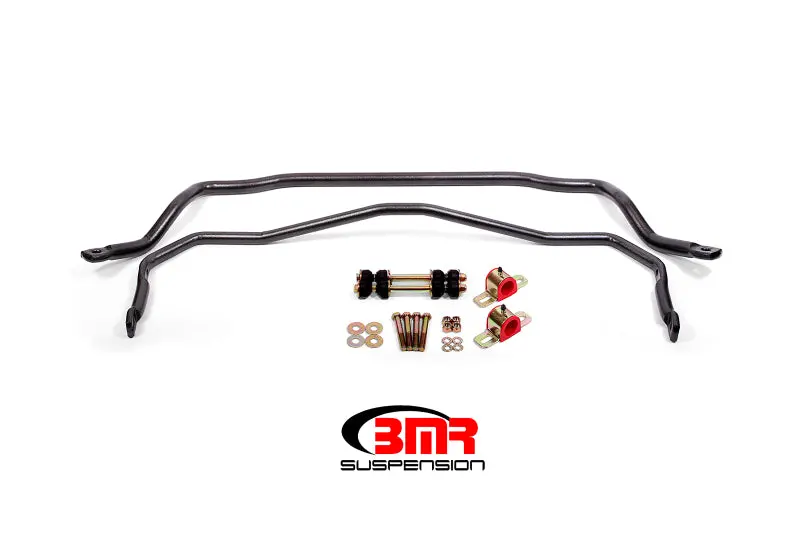 Bmr 64-72 A-Body Front & Rear Sway Bar Kit W/ Bushings - Black Hammertone 1