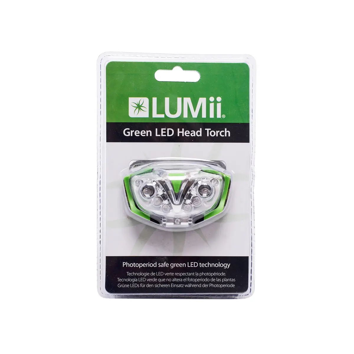 Lumii Green Light Led Head Torch 1