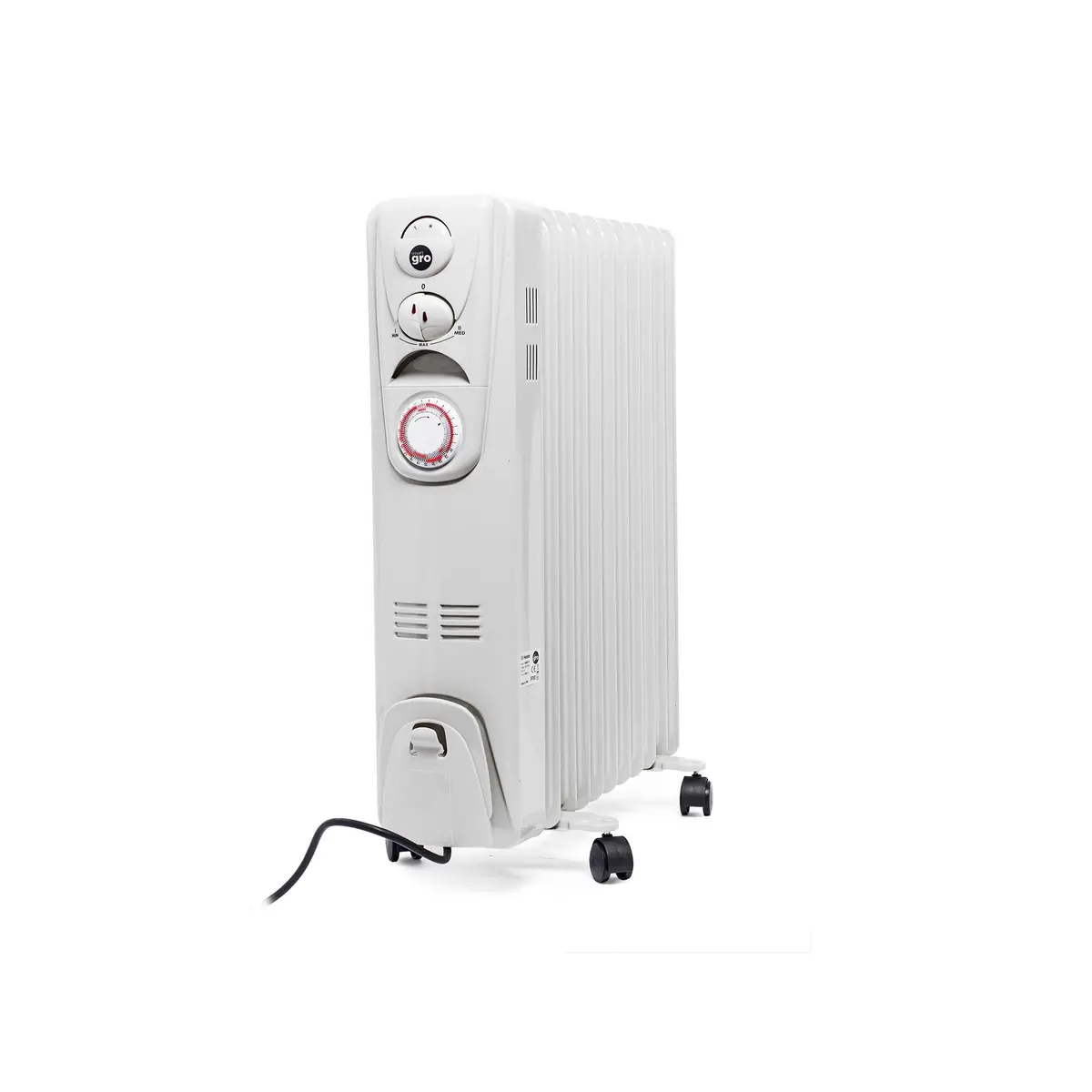 Smartgro 2.5Kw Oil Filled Radiator W/Timer 1
