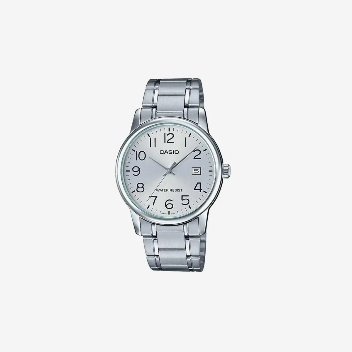 Casio Mtp-V002d-7B Standard Analog Stainless Steel Date Silver Dial Watch 1