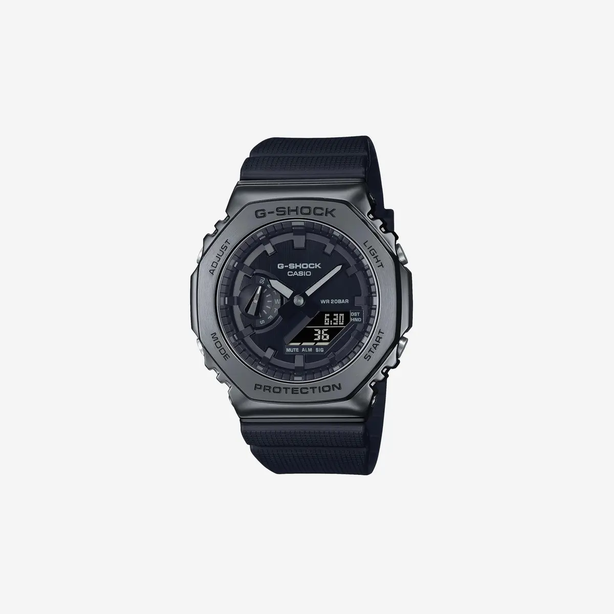 Casio Gm-2100Bb-1Ajf [G-Shock (G-Shock) Metal Covered Series Blackout] Watch Imported From Japan Feb 2023 Model, Black, Mens, Black, Modern 1