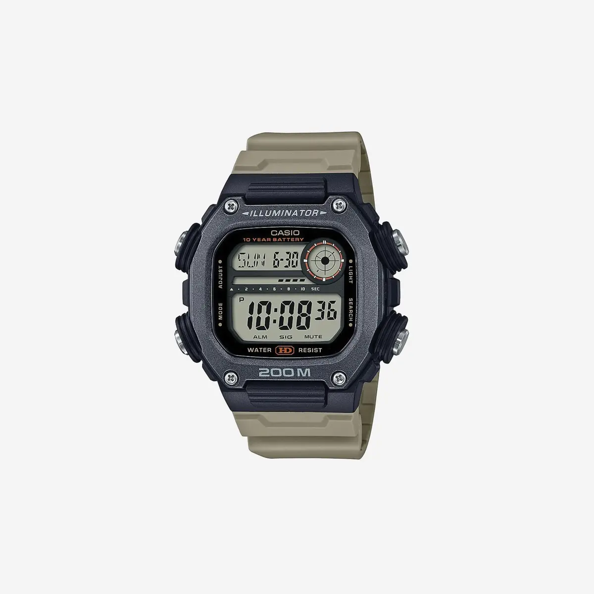 Casio Quartz 10-Year Battery 200M Water Resistant Extra Long Band Watch Dw-291Hx-5Av 1