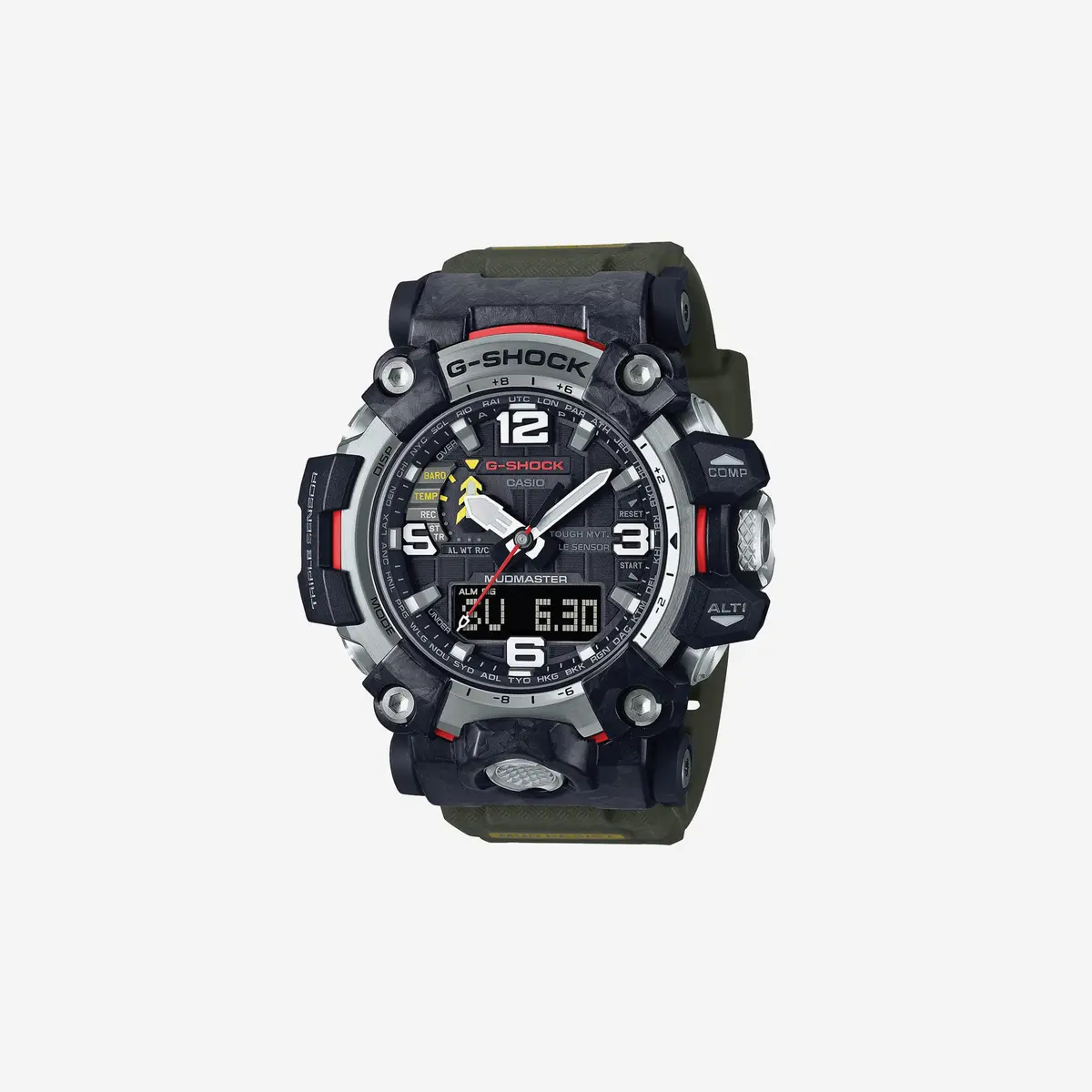 Casio Gwg-2000-1A3jf [G-Shock Carbon Mudmaster Radio Solar Triple Sensor]Shipped From Japan 1